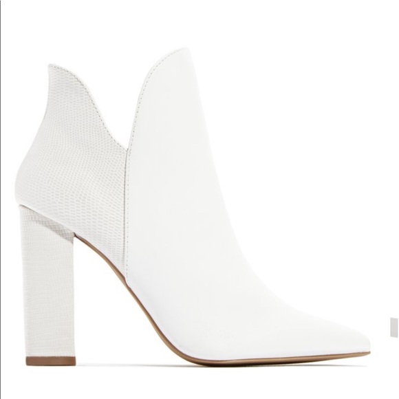 Koko white croc ankle bootie - Picture 2 of 5